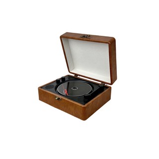 狄倫思 木質系CD播放器 藍芽 台灣實體店家 CD Player 唱片機 隨身聽, 復古棕_皮箱式_SG1900, 棕色, 1900
