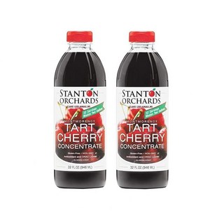 타르트체리 몽모랑시 타르트 체리 농축액 무가당 100% 주스 | 비건 ORAC 리더 BPA 글루텐 프리, 32 Fl Oz (Pack of 2), 16개, 946ml