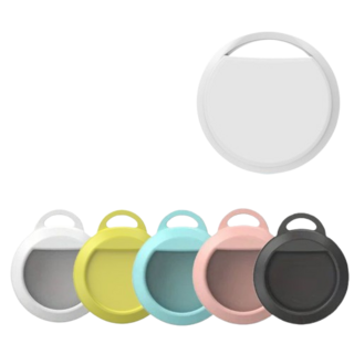 airtag 智能防丟定位器 安卓 ios 通用 FindMy認證 包包 鑰匙 寵物 老人, 白色 （只支援頻果）+專屬矽膠保護套, 1個