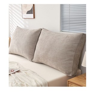 床頭軟包靠背墊 可拆洗榻榻米沙發大靠背, 森綠色【款式2】,長60*高50*厚18cm