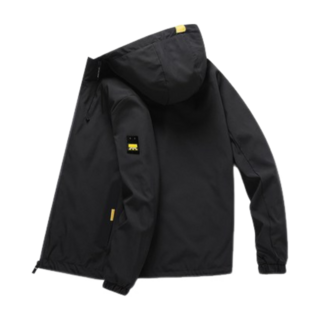 男款工裝防風連帽外套