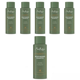 시어모이스처 남성용 생 시어 버터 & 마푸라 오일 모이스처라이징 샴푸, 6개, 444ml
