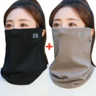 Makone 남여 공용 가을 겨울 1+1 방한 마스크 아웃도어 메쉬 넥워머