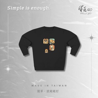 隔日達 當天發貨 【狂GO/mad go】 百搭舒適 日常休閒 學生上班族 潮流個性上衣 可愛貓狗兔倉鼠圖案1, 藍色,S, 1個