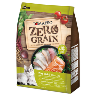 TOMA-PRO 零穀貓 小包 五種魚 優格腸胃 泌尿 化毛 貓糧, 混合口味, 2.5kg, 1個