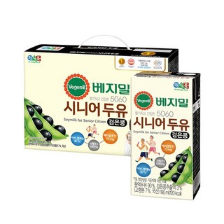 베지밀 5060시니어두유 190mlx24팩x2박스(선물세트), 190ml, 48개