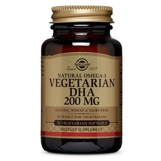 SOLGAR 植物性DHA軟膠囊 200mg, 50顆, 1罐