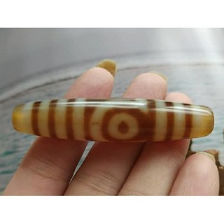 結緣 西藏老天珠《白瑪瑙玉髓 龍紋2眼天珠 》DIY項鍊 手鍊, 1個