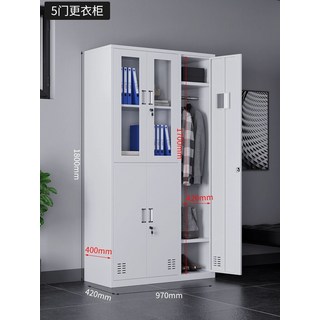 관물대 탈의실 락커룸 물품 보관함 사물함 철제 군대, 1.31mm, 5문 옷장 조립후배송