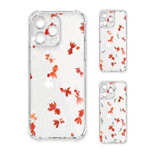 24H快速出貨 TRON 三星 A52/52s 透明漣漪金魚 四角防摔 軟殼 手機殼