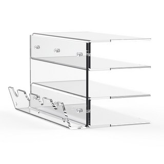 게이밍 마우스 키보드 거치대 보관함 아크릴 전시 정리정돈 디스플레이, 투명