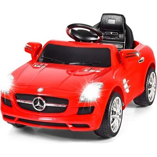 【淘氣寶貝】正版賓士授權電動童車1523，四通遙控，可外接MP3，奔馳兒童電動汽車, 1個, 紅色, 紅色