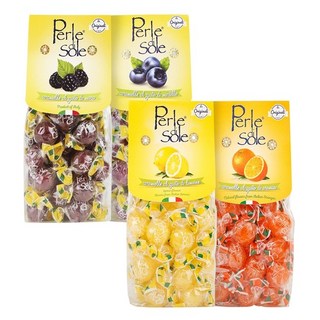 perledisole 페를레디솔레 포지타노사탕 임산부캔디 4종, 과일 사탕 세트, 4개, 200g