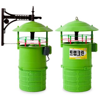 트랩크린 야외 대용량 나방 하루살이 모기 해충포획기 포충기, (벽면거치형일반)