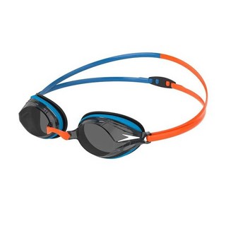 Speedo COMPETITION VENGEANCE 成人競技防霧泳鏡 抗UV 泳裝, 橘/藍/灰, 1個