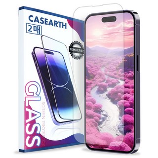 케이스어스 아이폰 2.5D 강화유리 액정보호필름 2매 세트, 1세트