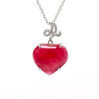 寶麗金珠寶 天然菱錳礦(紅紋石)墜子 - 愛情寶石，增添魅力與自信