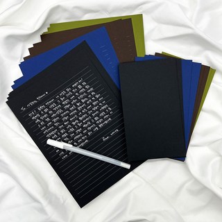 프롬화이트 / 화이트젤펜 + 4종 고급 편지지세트 1set DAILY BRIDGE