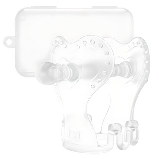 퍼기 큐피드 치발기 세트, 치발기 + 케이스, 투명, 1세트