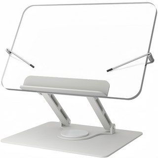 OYEAH 다용도 360도 회전 높이 조절 접이식 독서대, 아크릴