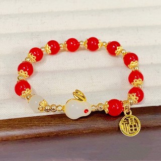 옥토끼 팔찌 리뉴얼ver. 토끼팔찌 추석 선물 재물운 합격운 2203_EA