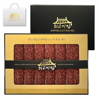 쇠고기집 VIP 프리미엄 육포 + 쇼핑백 선물세트, 1세트, 360g