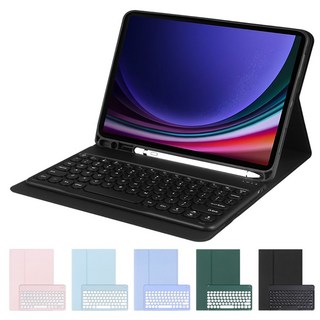 태블릿PC 갤럭시탭S9 11 SM-X710 X716 X718 블루투스 키보드 케이스 거치식 터치펜 애플펜슬 수납, 키보드케이스, 1개