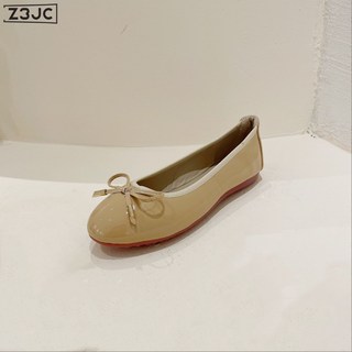 Z3JC 平底女鞋休閒單鞋女豆豆鞋新款大碼女鞋蛋卷鞋flat shoes
