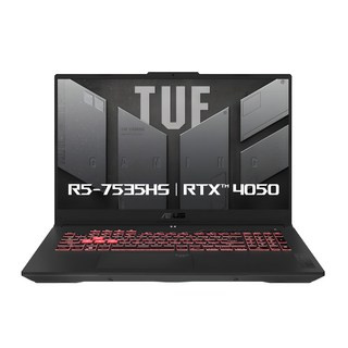 에이수스 2024 TUF GAMING A17 17.3 라이젠5 지포스 RTX 4050, Mecha Gray, 512GB, 16GB, Free DOS, FA707NU-HX063