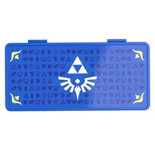 良值 NS 遊戲卡盒 16片裝 薩爾達 禦天之劍 天空之劍 卡帶盒 Switch L535, 藍色, 1個, 遊戲片收納盒