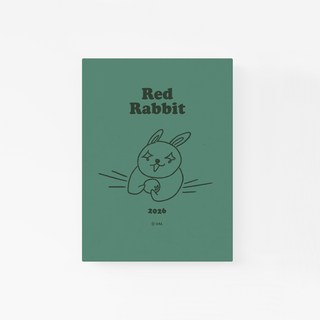 삼알 2026 빨간토끼 다이어리, 1개, 카키