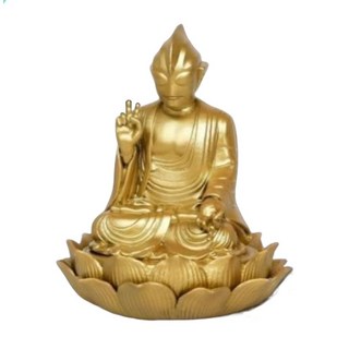 AOTEXIANG 我奧慈悲 坐姿佛祖 擺件 蓮花底座 動漫手辦, 我奧慈悲【袋裝】沒有送底膠