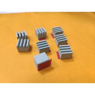 小白的生活工場 ACE-25 陶瓷散熱片 12X12X9.7mm 一組8顆裝 (晶片記憶體散熱), 1個