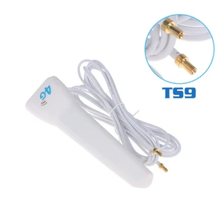 4G LTE 외부 안테나 실내 29dBi SMA Male CRC9 TS9 커넥터(라우터 모뎀용 듀얼 2M 미터 연장 케이블 포함), 02 TS9