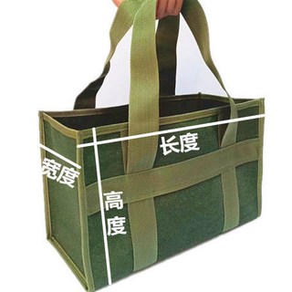 臺灣出貨 手提工具包 加厚帆布工具收納包 電工維修工具袋, 1個, 大號加高手提包【長43寬21高32】