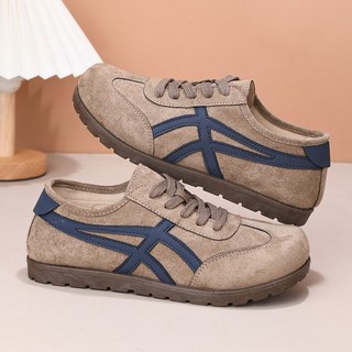 女士休閒鞋 休閒平底鞋 復古德訓 阿甘鞋 運動休閒板鞋 百搭單鞋