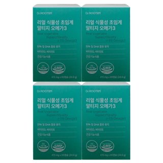 닥터루템 리얼 식물성 초임계 알티지 오메가3, 4박스, 30회분