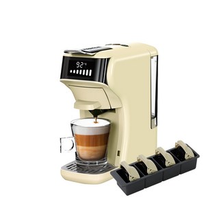 HiBREW 小醇萃 冷熱雙萃四合一膠囊咖啡機NK-514R (附收納盒) 震旦代理, 奶油白, 奶油白, NK-514R