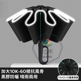 雙抗風龍骨 環扣反向自動傘 防曬遮陽大雨折疊傘