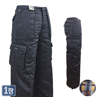 야인시대 겨울 윈드 방한바지<무지>기모 겨울 솜바지