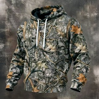 迷彩運動連帽衛衣男款 - 2026春季新款 百搭休閒上衣