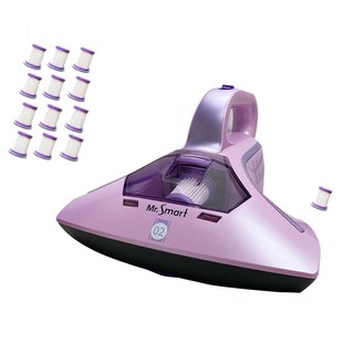 Mr.Smart 紅綠燈 除蟎吸塵器, 小紫2代(內含1顆)+濾網12顆, 紫色, 小紫2代(內含1顆)+濾網12顆