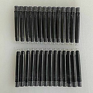 憶香許快樂購 鋼筆墨囊 3.4mm 常用口徑 替換墨水 學生墨水 10個/包 多種款式, 2.6口徑黑色墨囊-10入