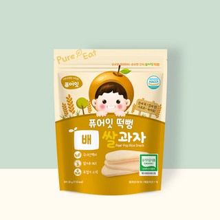 [퓨어잇] 유기농 쌀과자 떡뻥 아이간식 반찬 음료 49종 10+2, 1개, [10+2]11_배떡뻥
