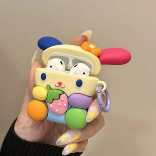 3D 귀여운 만화 다마고치 산리오 우사하나 에어팟 프로 케이스, 2, AirPods Pro 2