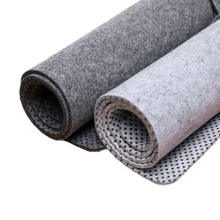 絨布質感滑鼠墊，底部止滑顆粒設計，適合多種桌面尺寸, 黑色70x35 cm, 1個