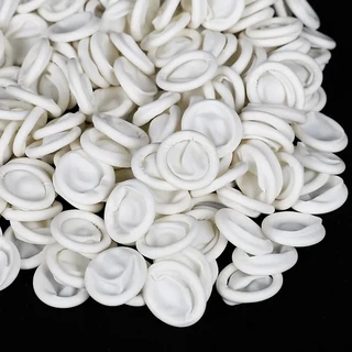 50개입 일회용 손가락 커버 천연 고무 장갑 미끄럼 방지 정전기 라텍스 보호대 네일 아트용, 01 01, 1개