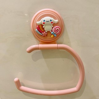 敲可愛兒童毛巾架 衛生間免打孔置物架 寶寶卡通浴巾架 廚房浴室掛鉤, 大耳狗毛巾架, 1個