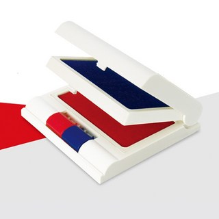 OFESE 歐菲士 NO.100 雙色印台，雙色印泥，文件重點標示，辦公事務好幫手, 1個