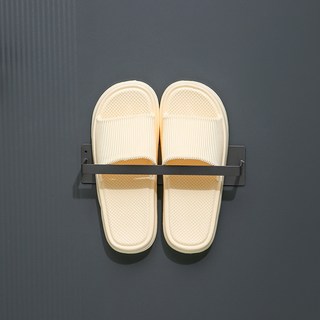 壁掛式鞋架 磁吸鞋架 拖鞋架 強力磁吸 毛巾架 室內鞋架 門後收納, 磁吸拖鞋架【短款】灰色1個, 1個